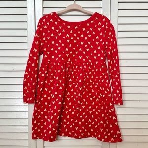 Old Navy Long Sleeve Fit and Flare Heart Dress